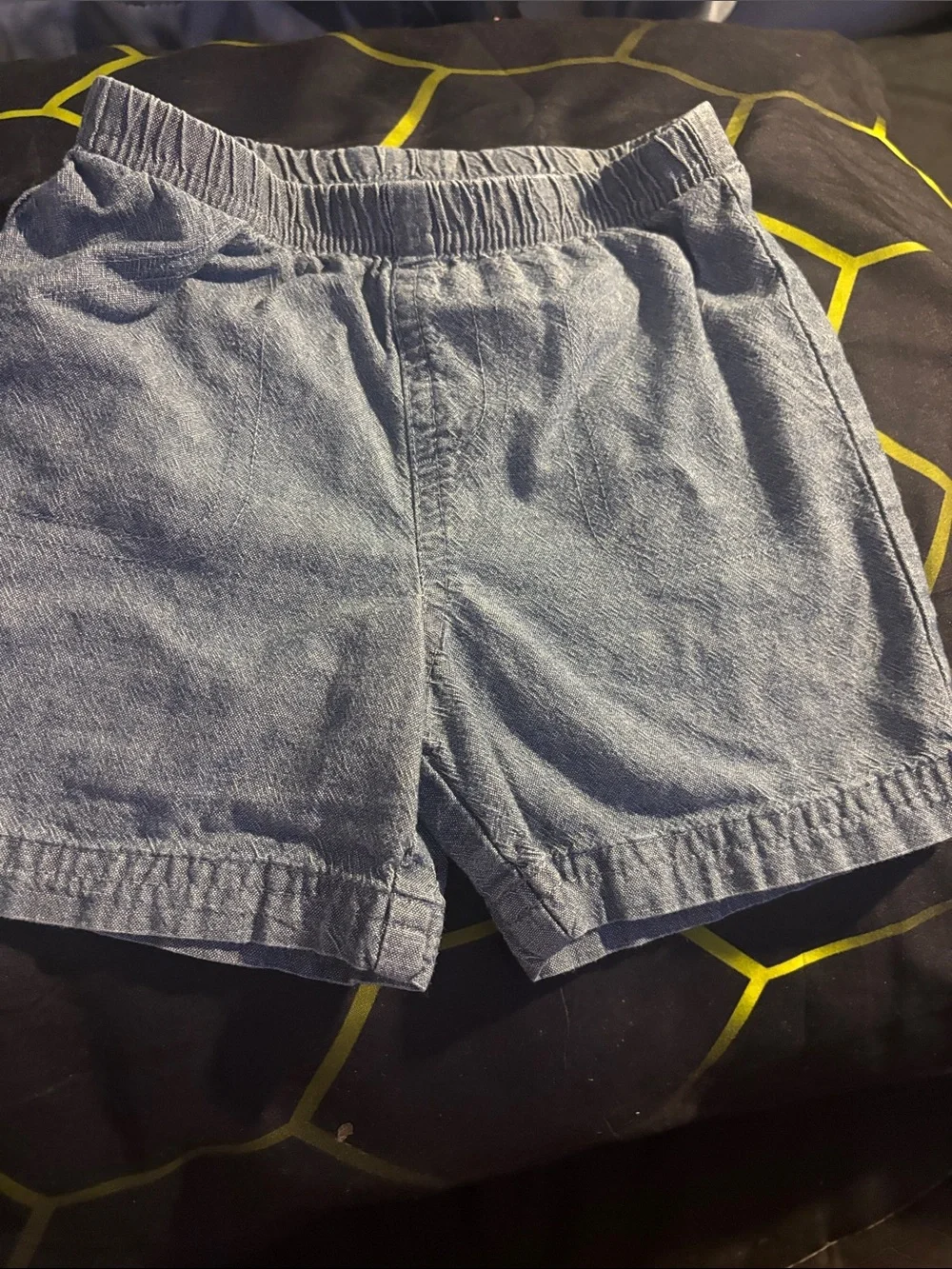 Carter's Light Denim-Look Elastic Waist Shorts